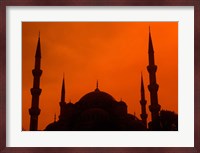 Blue Mosque at Sunset, Istanbul, Turkey Fine Art Print