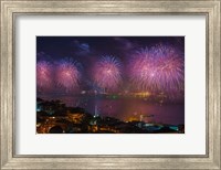 Fireworks over the Bosphorus, Istanbul, Turkey Fine Art Print