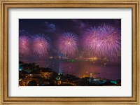 Fireworks over the Bosphorus, Istanbul, Turkey Fine Art Print