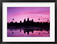 View of Temple at Dawn, Angkor Wat, Siem Reap, Cambodia Fine Art Print