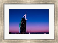 Sunset at the Burj Al Arab, Dubai, United Arab Emirates Fine Art Print