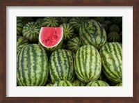UAE, Abu Dhabi Watermelon at the market Fine Art Print