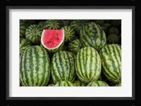 UAE, Abu Dhabi Watermelon at the market Fine Art Print