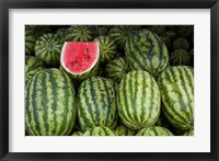 UAE, Abu Dhabi Watermelon at the market Fine Art Print