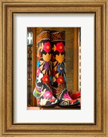 Display of Shoes For Sale at Vendors Booth, Spice Market, Istanbul, Turkey Fine Art Print