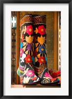 Display of Shoes For Sale at Vendors Booth, Spice Market, Istanbul, Turkey Fine Art Print