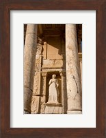 Turkey, Kusadasi, Ephesus, Celsus Library statue detail Fine Art Print