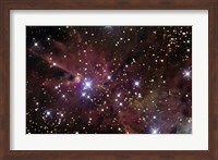 The Cone Nebula and Christmas Tree Cluster Fine Art Print