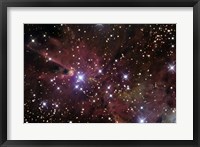 The Cone Nebula and Christmas Tree Cluster Fine Art Print