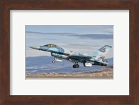 F-16A Fighting Falcon, US Navy TOPGUN Naval Fighter Weapons School Fine Art Print
