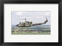 Italian Air Force AB-212 ICO helicopter over France Fine Art Print