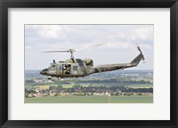 Italian Air Force AB-212 ICO helicopter over France Fine Art Print