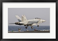 F/A-18F Super Hornet Launches from the USS George HW Bush Fine Art Print