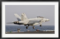 F/A-18F Super Hornet Launches from the USS George HW Bush Fine Art Print
