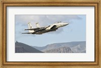 US Air Force F-15C Eagle Over Spain Fine Art Print