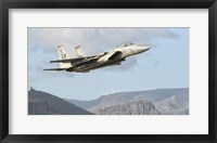 US Air Force F-15C Eagle Over Spain Fine Art Print