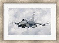 F-16 from the Colorado Air National Guard in flight over Brazil Fine Art Print