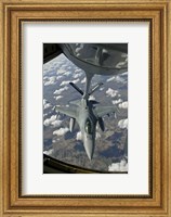 Chilean Air Force F-16 refuels from a US Air Force KC-135 Stratotanker Fine Art Print