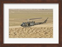 Italian Army AB-205MEP Utility Helicopter Over Shindand, Afghanistan Fine Art Print