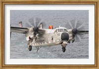 C-2A GreyhoundP repares for Landing Aboard the USS George HW Bush Fine Art Print