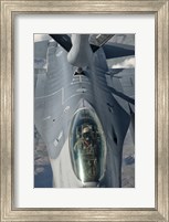 US Air Force F-16C Fighting Falcon Refueling Fine Art Print