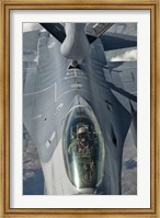 US Air Force F-16C Fighting Falcon Refueling Fine Art Print