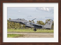 F-15E Strike Eagle, Decimomannu Air Base, Italy Fine Art Print