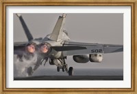 EA-18G Growler Taking Off from USS George HW Bush Fine Art Print