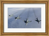 Formation of Luftwaffe F-4F Phantom II's Fine Art Print