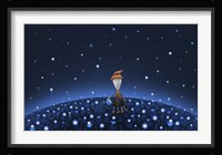 Martian Watering a Starfield Fine Art Print