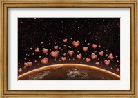 Hearts Over Earth's Horizon Fine Art Print