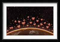 Hearts Over Earth's Horizon Fine Art Print