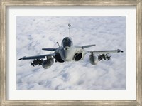Dassault Rafale B of the French Air Force (front view) Fine Art Print
