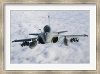 Dassault Rafale B of the French Air Force (front view) Fine Art Print