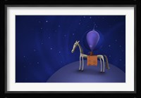Guitar Playing Martian on a Horse Fine Art Print