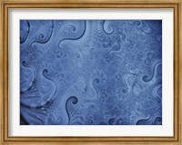Abstract Illustration in Blue Fine Art Print