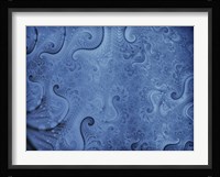 Abstract Illustration in Blue Fine Art Print