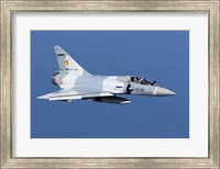 Mirage 2000C of the French Air Force (blue & white) Fine Art Print