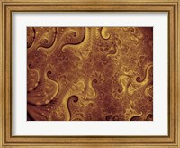 Abstract Illustration in Gold Fine Art Print