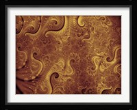 Abstract Illustration in Gold Fine Art Print