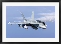 A CF-188A Hornet of the Royal Canadian Air Force (front view) Fine Art Print