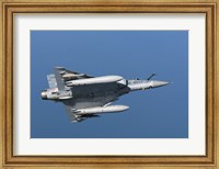 Mirage 2000C of the French Air Force (bottom view) Fine Art Print