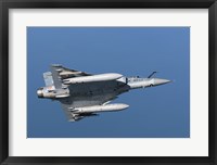 Mirage 2000C of the French Air Force (bottom view) Fine Art Print