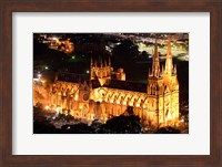 St Mary's Cathedral at Night,  Sydney, Australia Fine Art Print