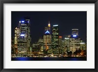 Sydney CBD at Night, Sydney Cove, Australia Fine Art Print