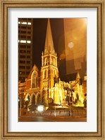 Albert Street Uniting Church at Night, Brisbane, Queensland, Australia Fine Art Print