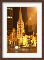 Albert Street Uniting Church at Night, Brisbane, Queensland, Australia Fine Art Print