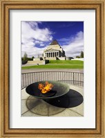 Eternal Flame, Shrine of Rememberance, Melbourne, Victoria, Australia Fine Art Print