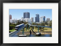Monorail by Jupiter's Casino, Broadbeach, Gold Coast, Queensland, Australia Fine Art Print