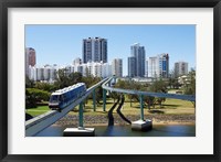 Monorail by Jupiter's Casino, Broadbeach, Gold Coast, Queensland, Australia Fine Art Print